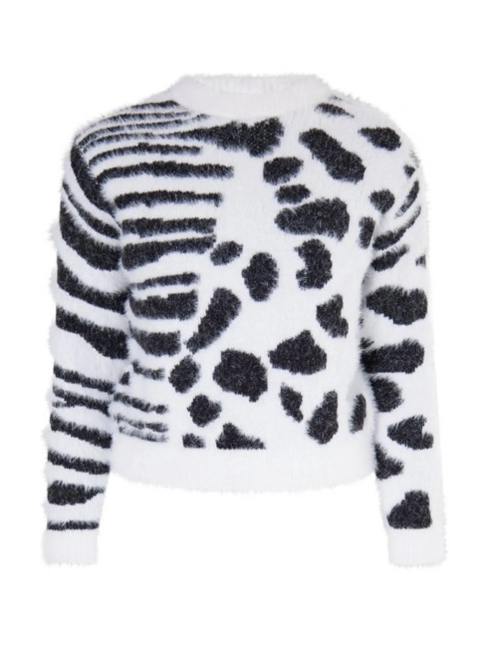 MyMo Mädchen (Kids) Strickpullover in weiß