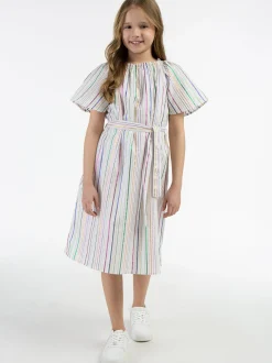 MyMo Mädchen Kleid in mehrfarbig - Ausschnitt: Rundhals