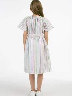 MyMo Mädchen Kleid in mehrfarbig - Ausschnitt: Rundhals
