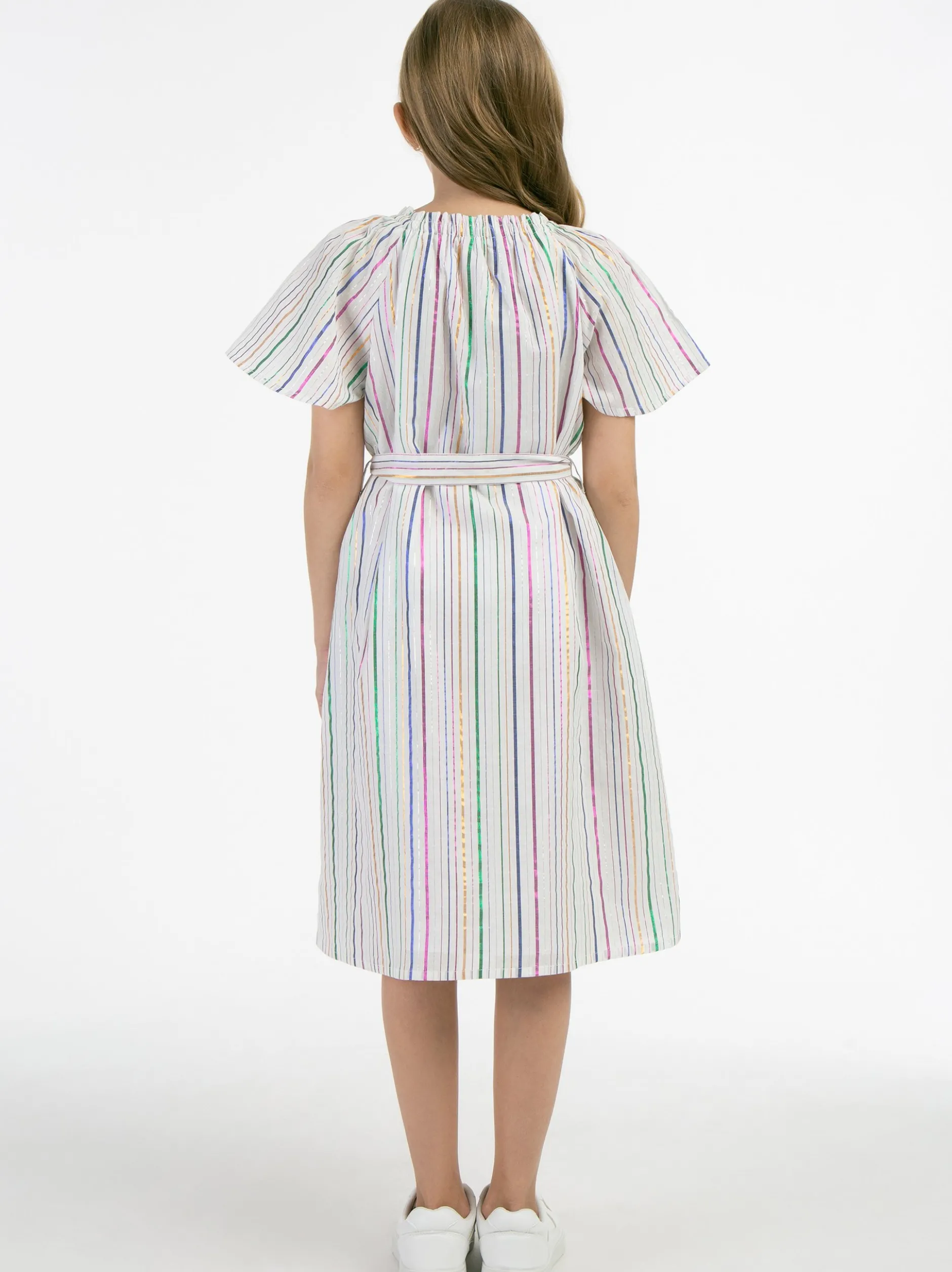 MyMo Mädchen Kleid in mehrfarbig - Ausschnitt: Rundhals