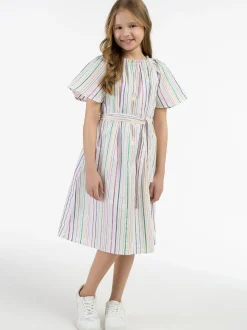 MyMo Mädchen Kleid in mehrfarbig - Ausschnitt: Rundhals
