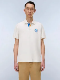 Napapijri Herren Polo - E-CLANIS SS in ecru