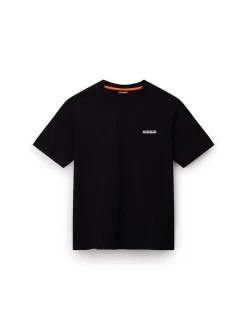 Napapijri Herren T-Shirt in schwarz - Ärmel: kurzarm