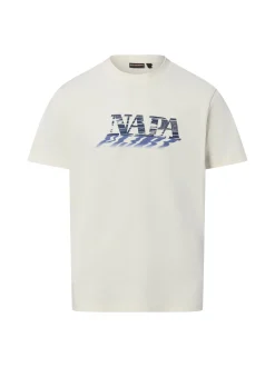 Napapijri Herren T-Shirt - Lodestar in ecru blau