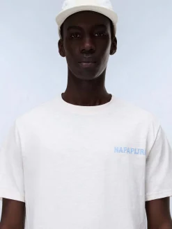 Napapijri Herren T-Shirt - S-ELIOR SS in ecru