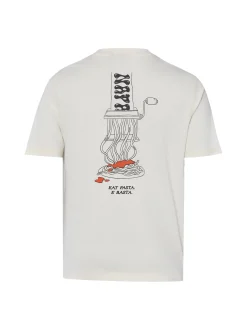 Napapijri Herren T-Shirt - Sol in ecru schwarz