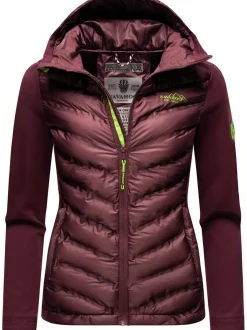 Navahoo Damen Übergangsjacke - Nimm Mich Mit in aubergine