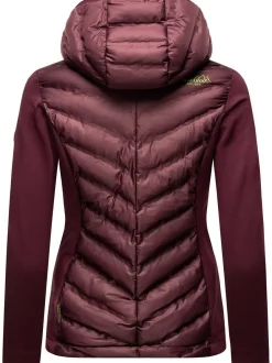 Navahoo Damen Übergangsjacke - Nimm Mich Mit in aubergine