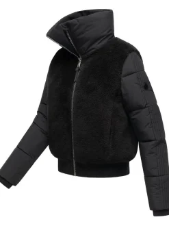 Navahoo Damen Fleecejacke - Teddyzone 14 in schwarz
