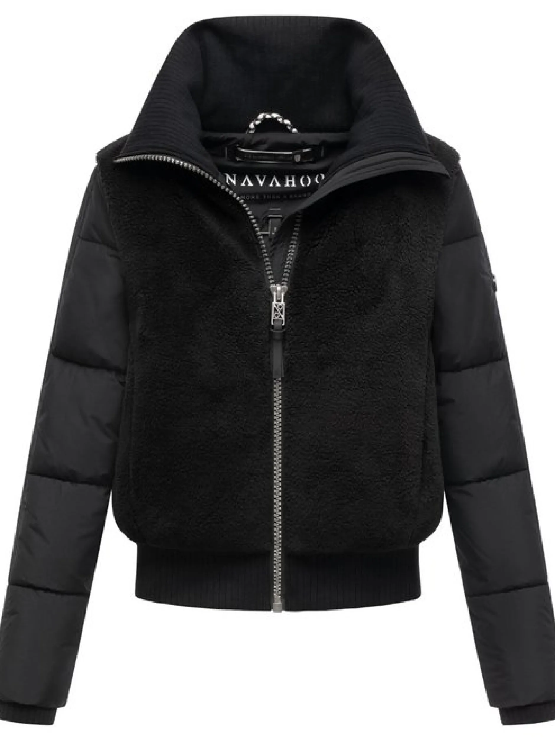 Navahoo Damen Fleecejacke - Teddyzone 14 in schwarz