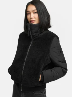 Navahoo Damen Fleecejacke - Teddyzone 14 in schwarz