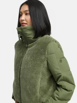 Navahoo Damen Fleecejacke - Teddyzone 14 in oliv