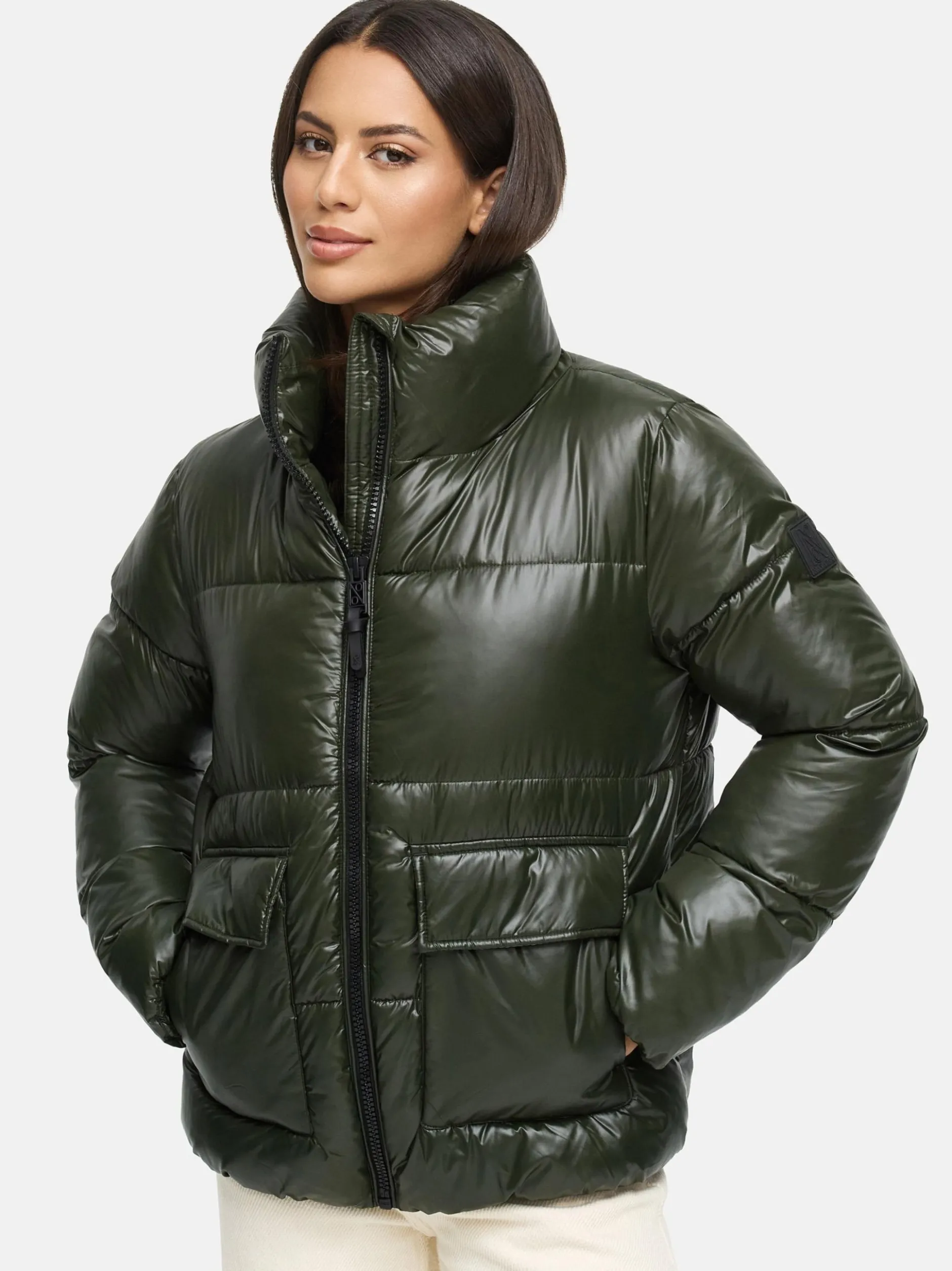 Navahoo Damen Kurzjacke - Eispracht 14 in oliv