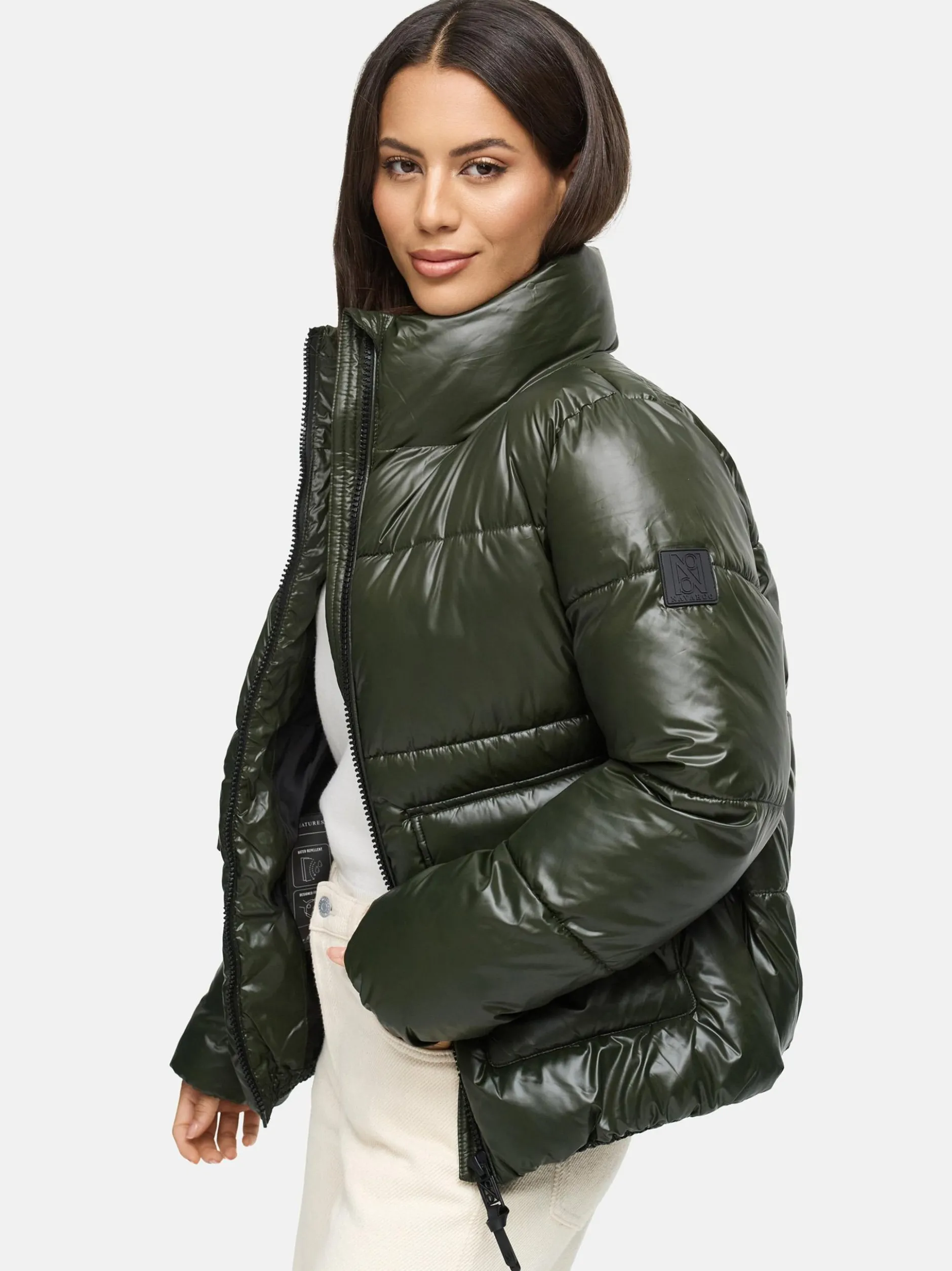 Navahoo Damen Kurzjacke - Eispracht 14 in oliv