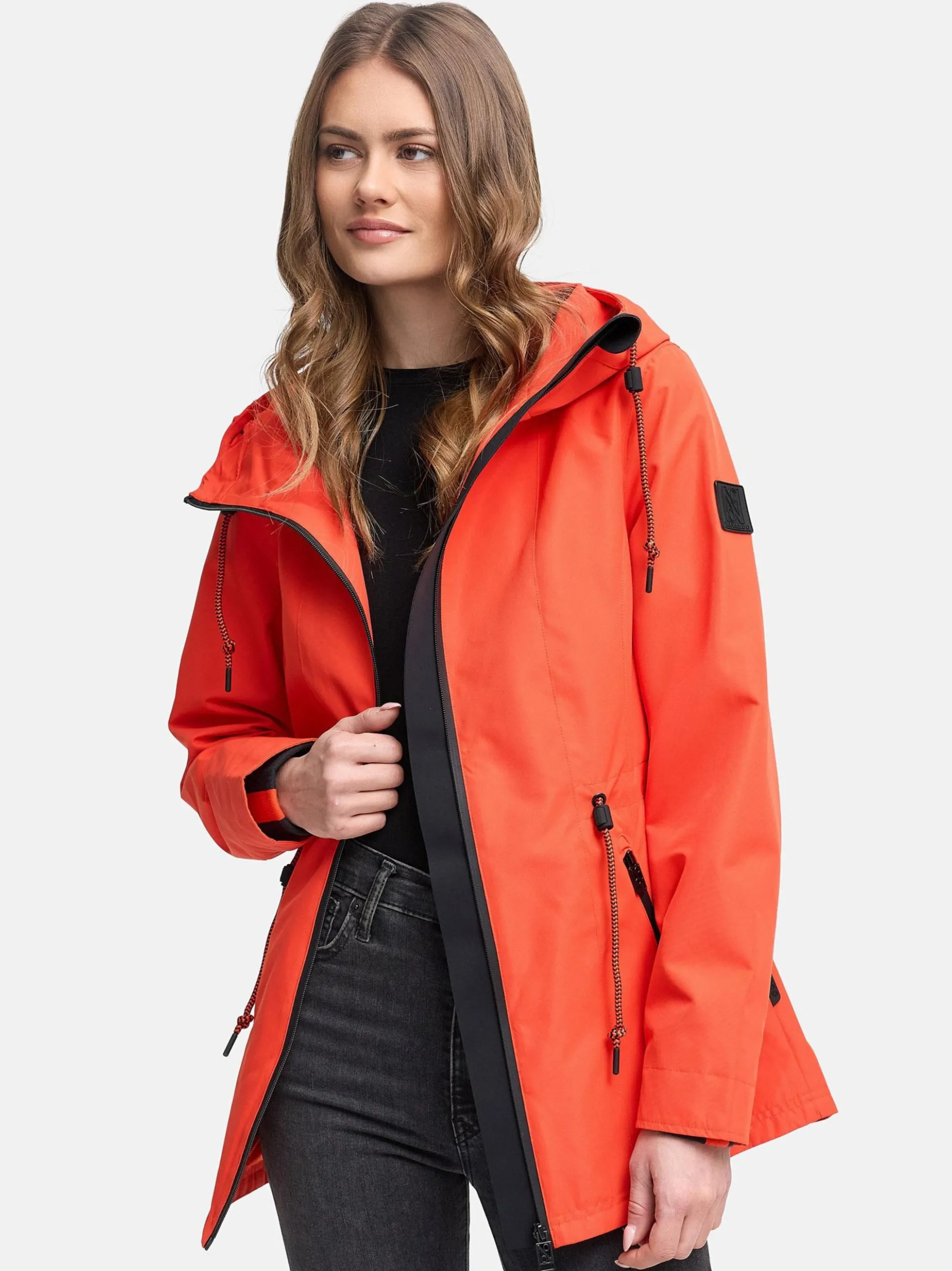 Navahoo Damen Outdoorjacke - Blumentanz 14 in orange