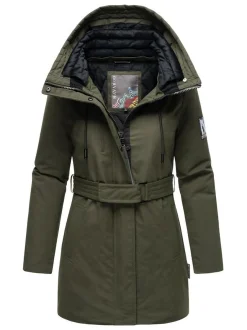 Navahoo Damen Parka - Eishauch 14 in oliv