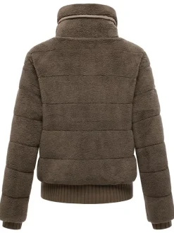 Navahoo Damen Plüschjacke - Schneepuder 14 in braun
