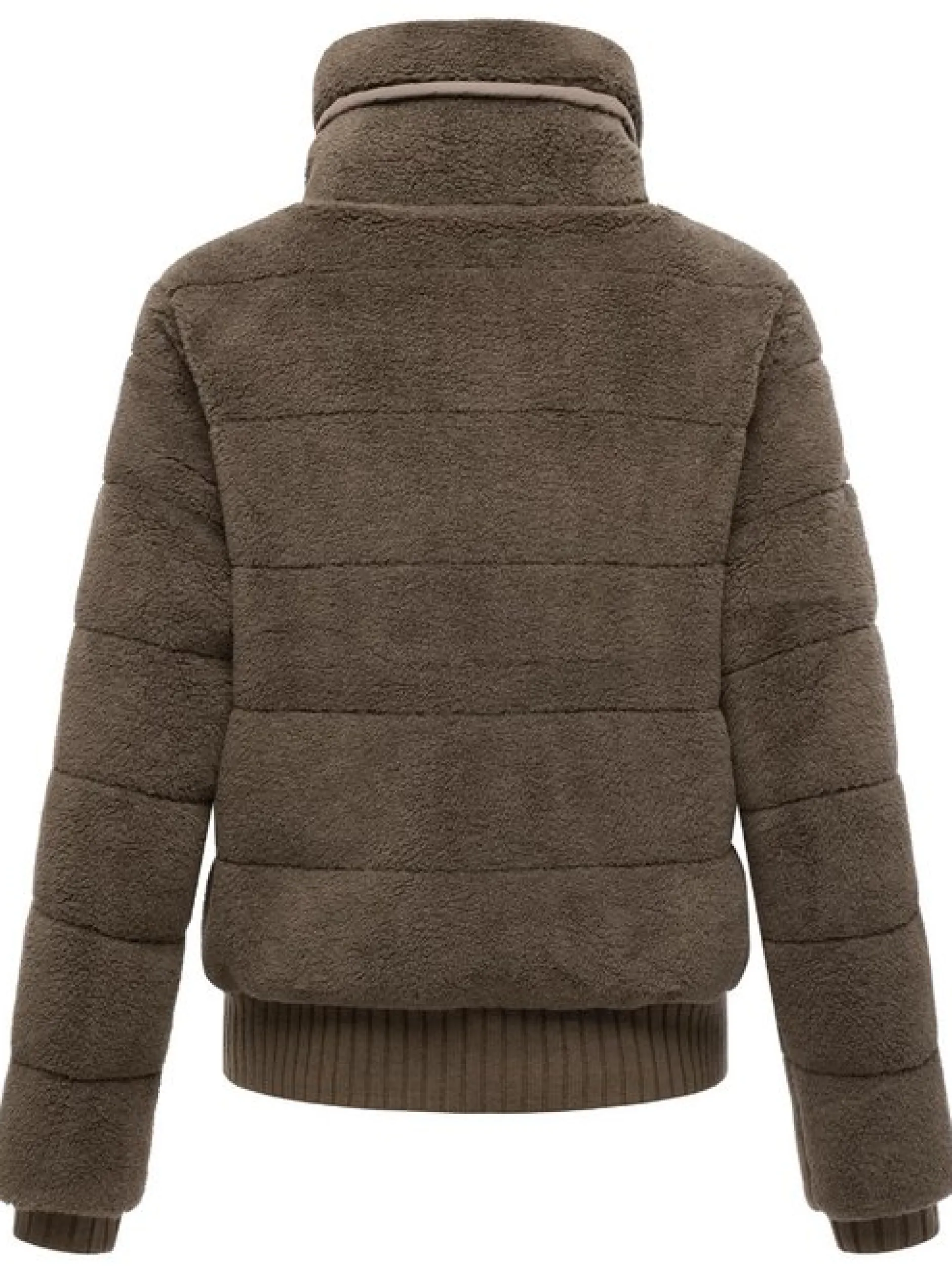 Navahoo Damen Plüschjacke - Schneepuder 14 in braun