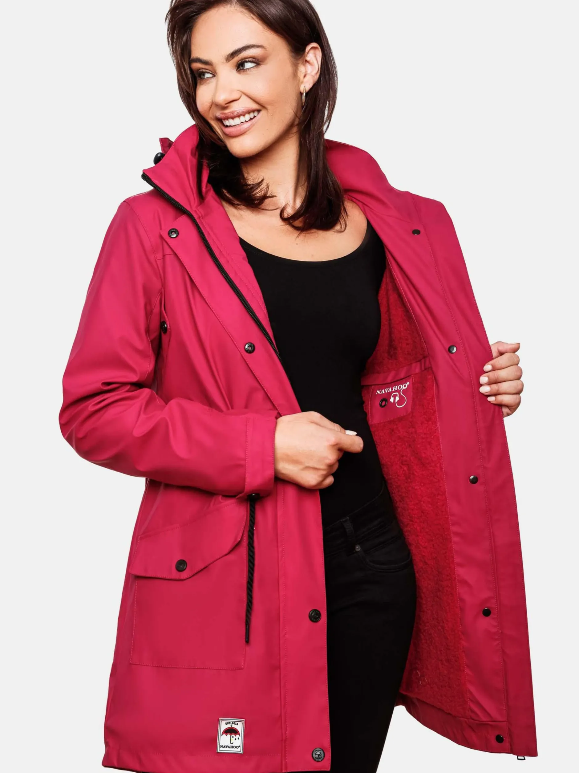 Navahoo Damen Regenjacke - Deike in fuchsia