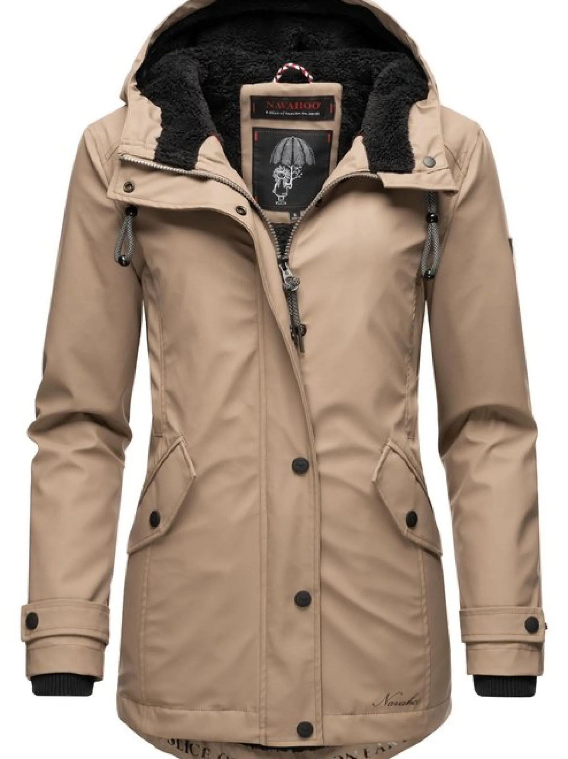 Navahoo Damen Regenjacke - Lindraa in taupe