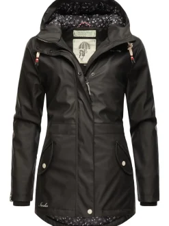 Navahoo Damen Regenjacke - Ocean Heart in schwarz