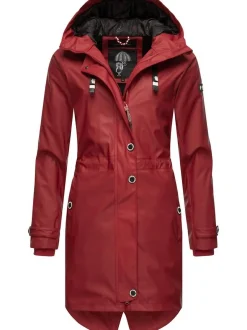 Navahoo Damen Regenjacke - Rainy Flower in rot