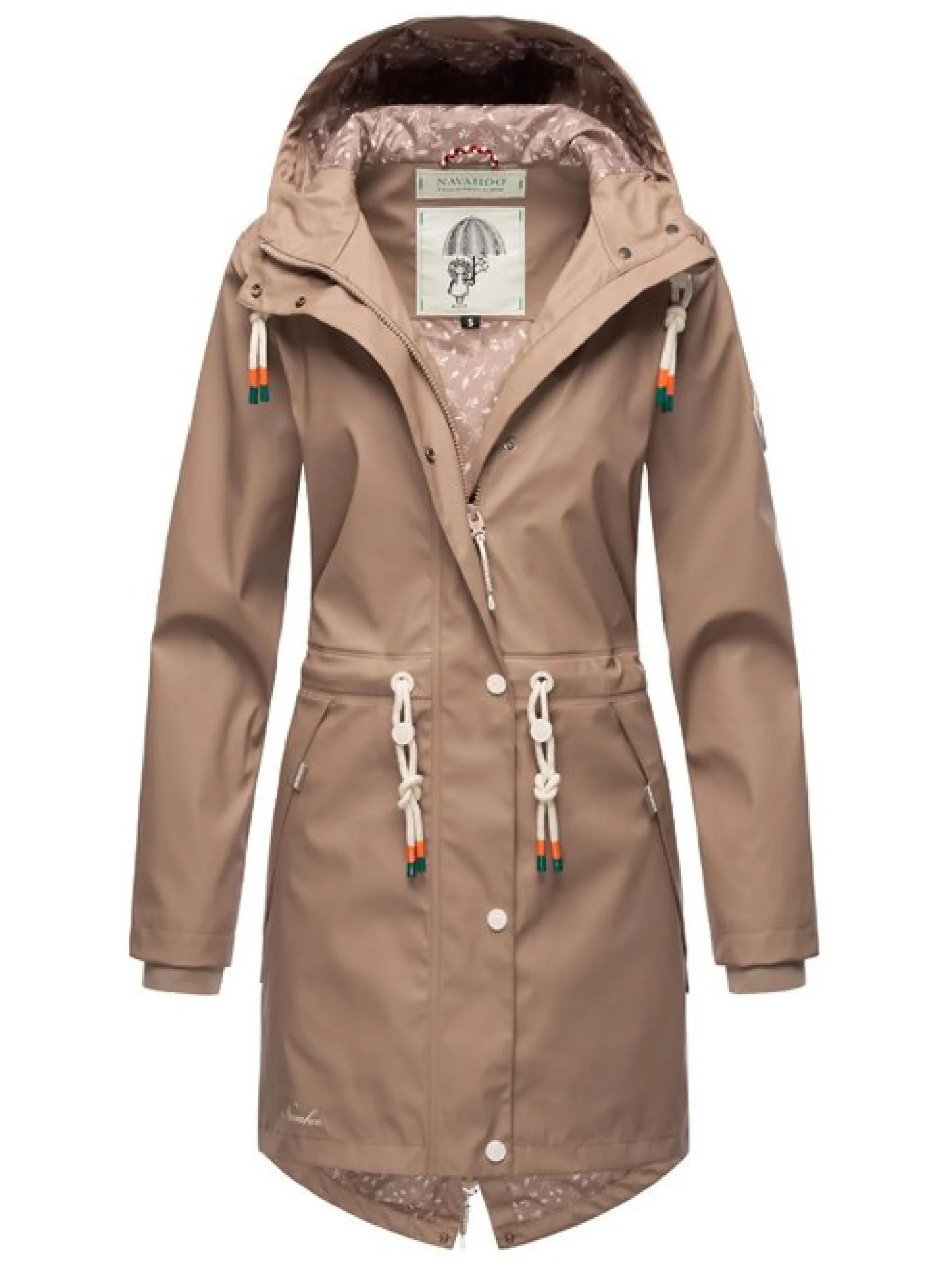 Navahoo Damen Regenjacke - Tropical Storm OO in taupe
