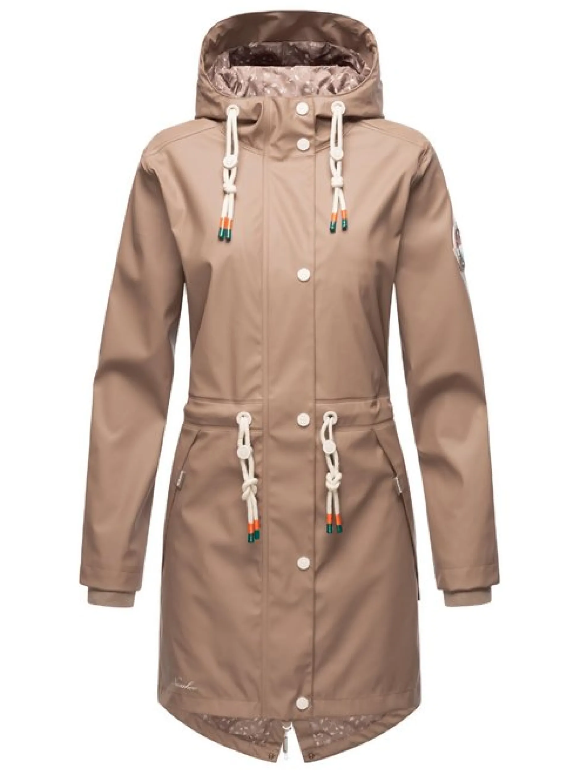 Navahoo Damen Regenjacke - Tropical Storm OO in taupe
