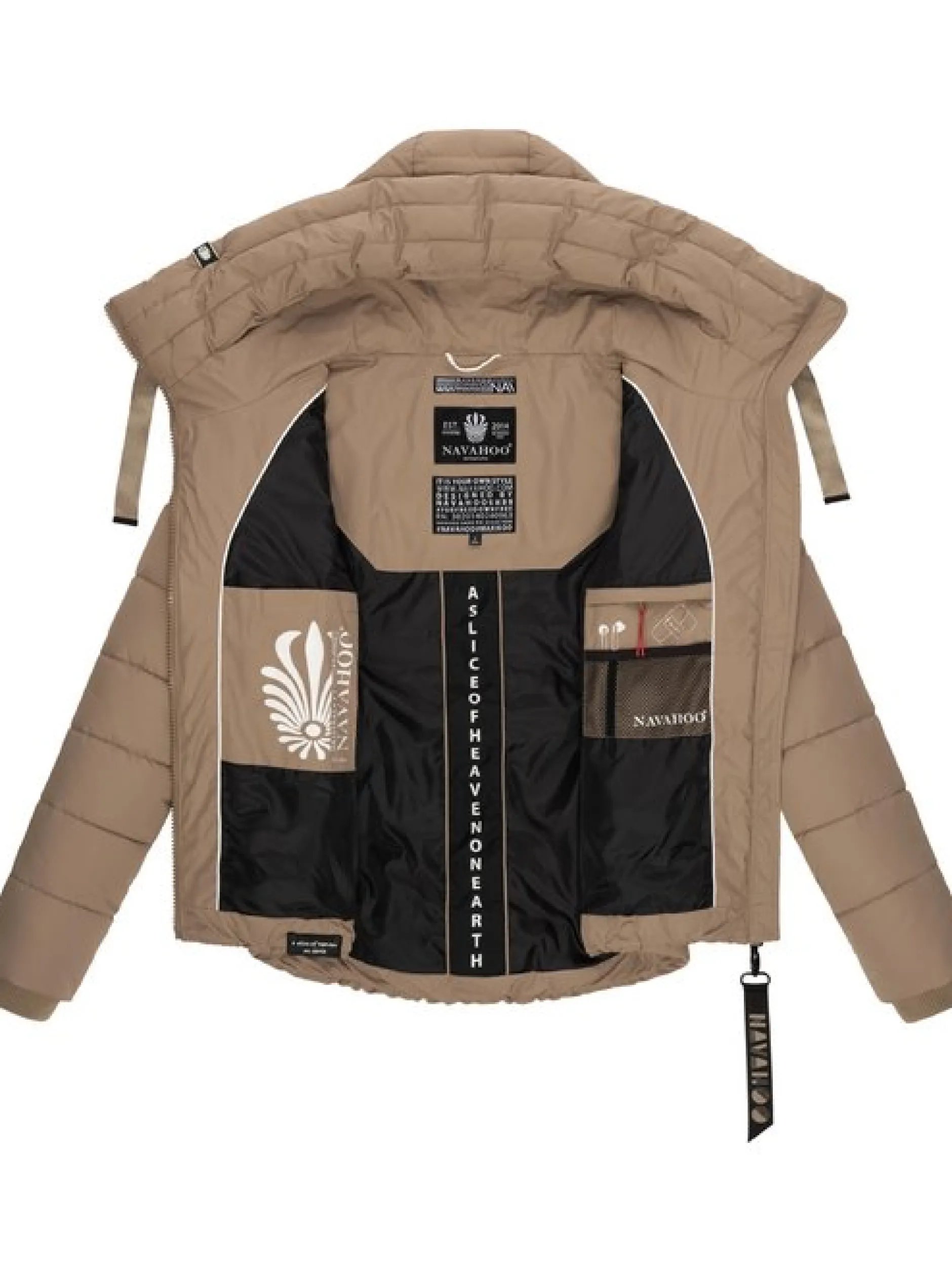 Navahoo Damen Steppjacke - Amayaa in taupe