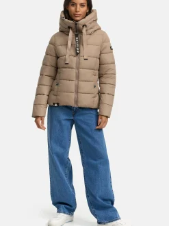 Navahoo Damen Steppjacke - Amayaa in taupe