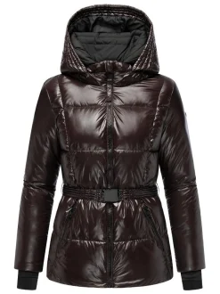 Navahoo Damen Steppjacke - Eisglanz 14 in schoko