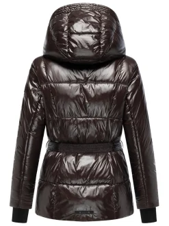 Navahoo Damen Steppjacke - Eisglanz 14 in schoko