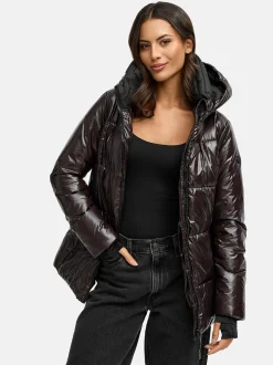 Navahoo Damen Steppjacke - Eisglanz 14 in schoko