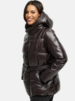 Navahoo Damen Steppjacke - Eisglanz 14 in schoko