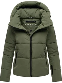 Navahoo Damen Steppjacke - Frostherz XIV in oliv