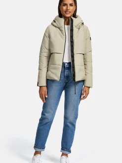 Navahoo Damen Steppjacke - Liebesküken XIV in ecru