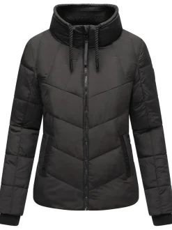 Navahoo Damen Steppjacke - Liebesfee 14 in schwarz