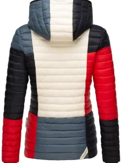 Navahoo Damen Steppjacke - Multikulti in rot