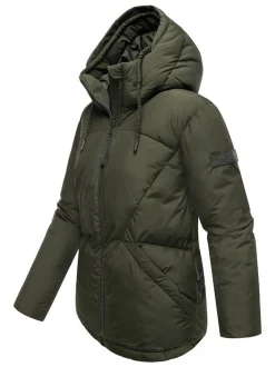 Navahoo Damen Steppjacke - Pastellzauber 14 in oliv