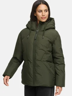 Navahoo Damen Steppjacke - Pastellzauber 14 in oliv