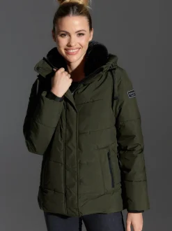 Navahoo Damen Steppjacke - Sag ja XIV in oliv