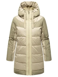 Navahoo Damen Steppjacke - Samtkätzchen in grau