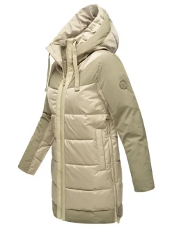 Navahoo Damen Steppjacke - Samtkätzchen in grau