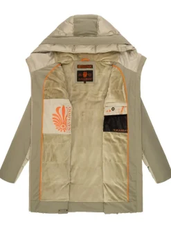 Navahoo Damen Steppjacke - Samtkätzchen in grau