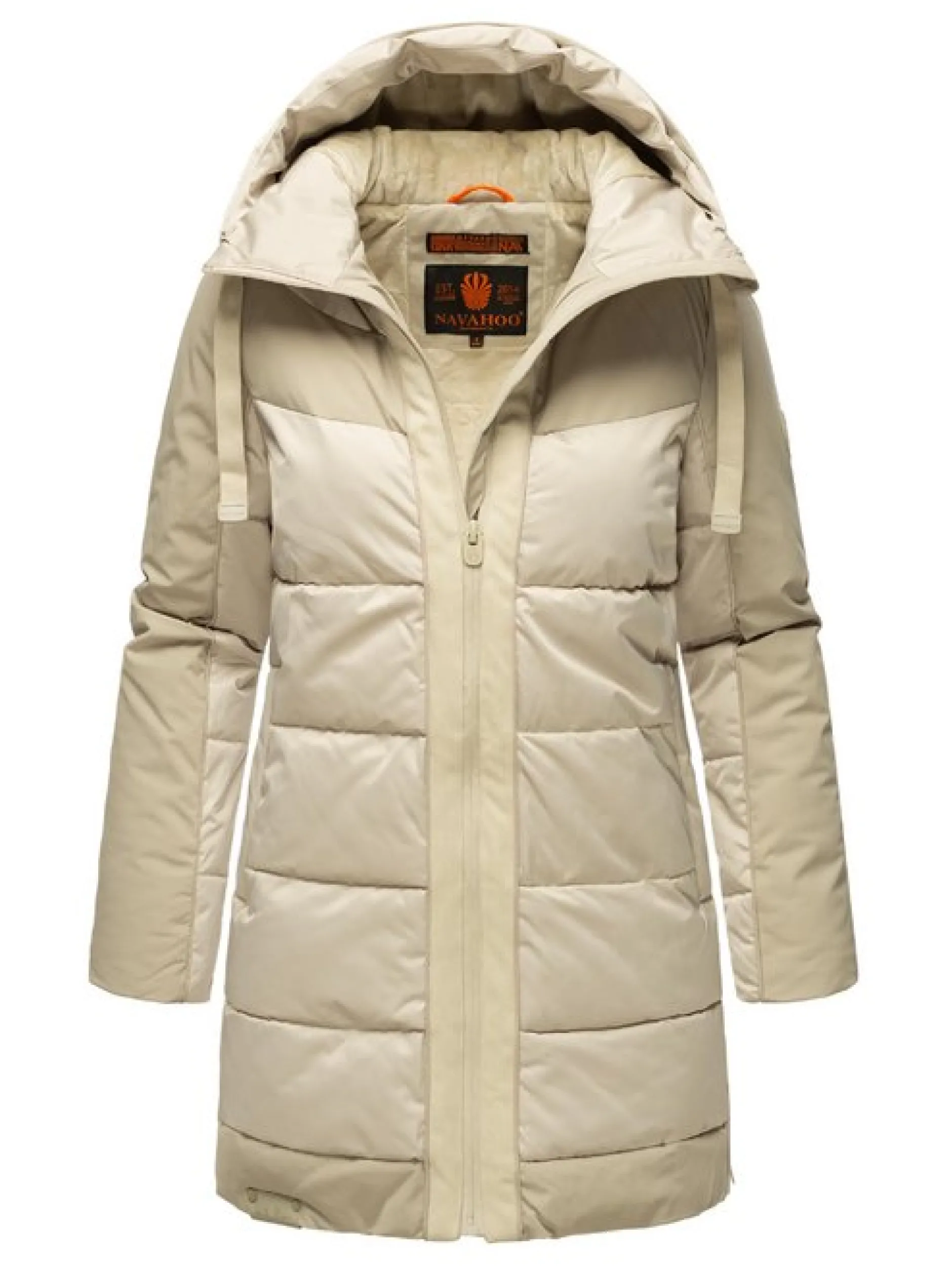 Navahoo Damen Steppjacke - Samtkätzchen in grau