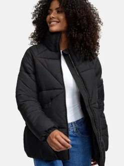 Navahoo Damen Steppjacke - Schokolinaa 14 in schwarz