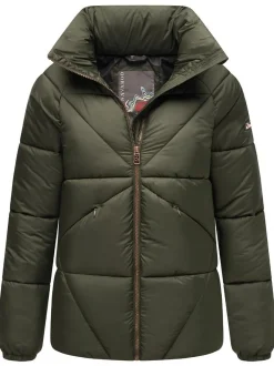 Navahoo Damen Steppjacke - Schokolinaa 14 in oliv