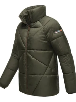 Navahoo Damen Steppjacke - Schokolinaa 14 in oliv