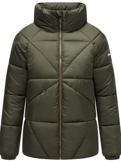 Navahoo Damen Steppjacke - Schokolinaa 14 in oliv