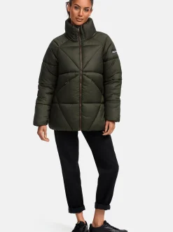 Navahoo Damen Steppjacke - Schokolinaa 14 in oliv